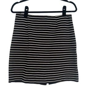 Dalia Collection Black and White Mini Pencil Skirt | Sz 2 | NWOT
